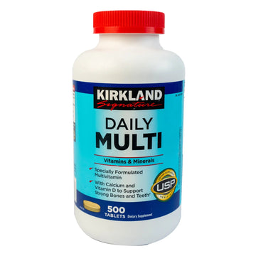 Kirkland Signature Daily Multi Vitamins and Minerals 500 Tablets - KeenCares