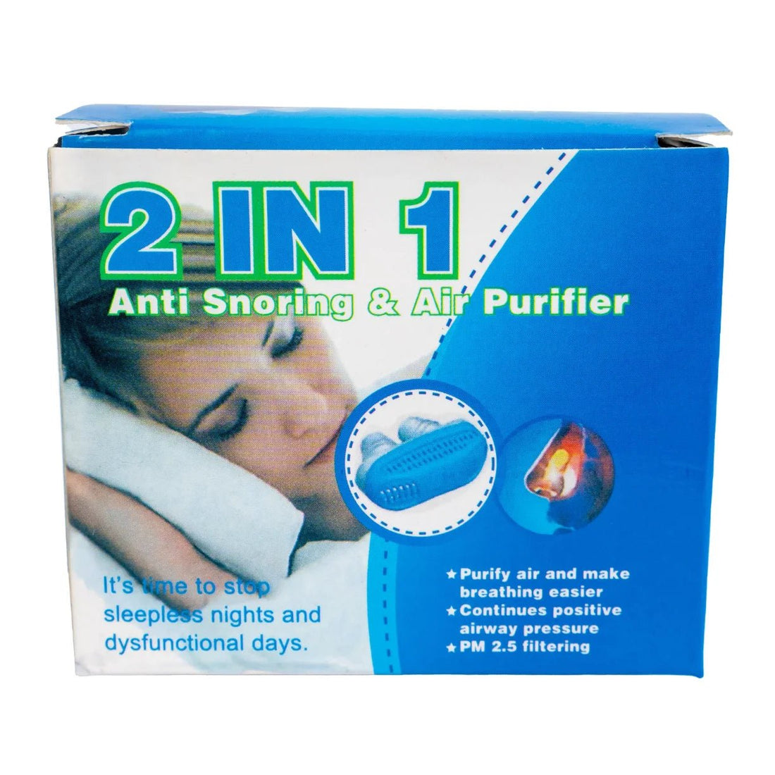 2 in 1 Anti Snoring & Air Purifier Comfortable Sleep to Prevent snoring air Purifying Respirator - KeenCares