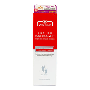 3W Clinic Enrich Foot Treatment Cream 100ml - KeenCares
