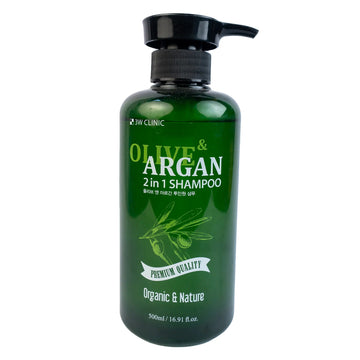 3W Clinic Olive & Argan 2 in 1 Shampoo 500ml - KeenCares