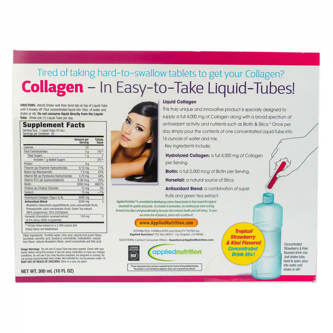 Applied Nutrition Liquid Collagen 4000mg 300ml - KeenCares