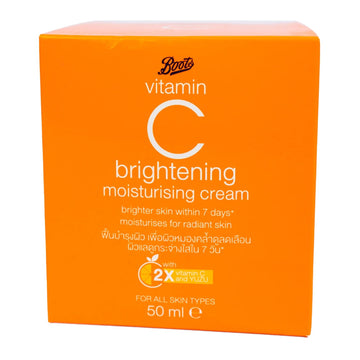 Boots Vitamin C Brightening Moisturising Cream,50ml - Moisturizer - KeenCares