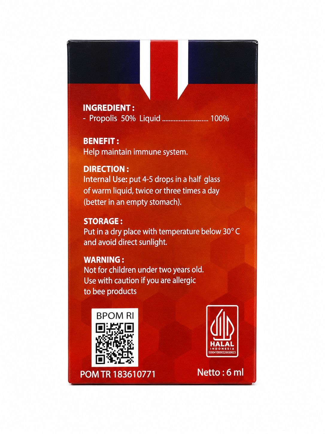 Indonesian propolis supplement for immunity BD