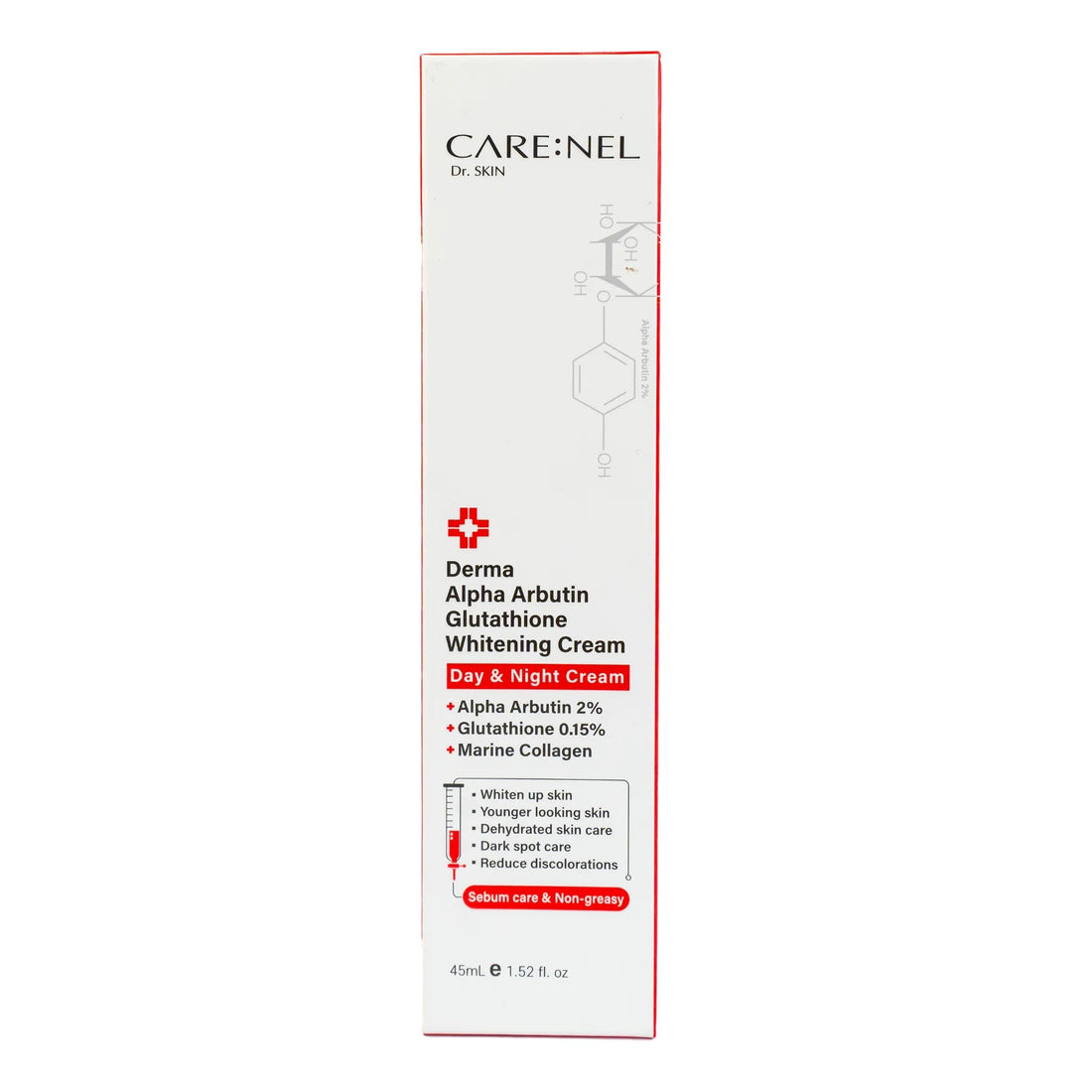 CARENEL Dr. SKIN Derma Alpha Arbutin Glutathione Whitening Cream Day & Night Cream - KeenCares