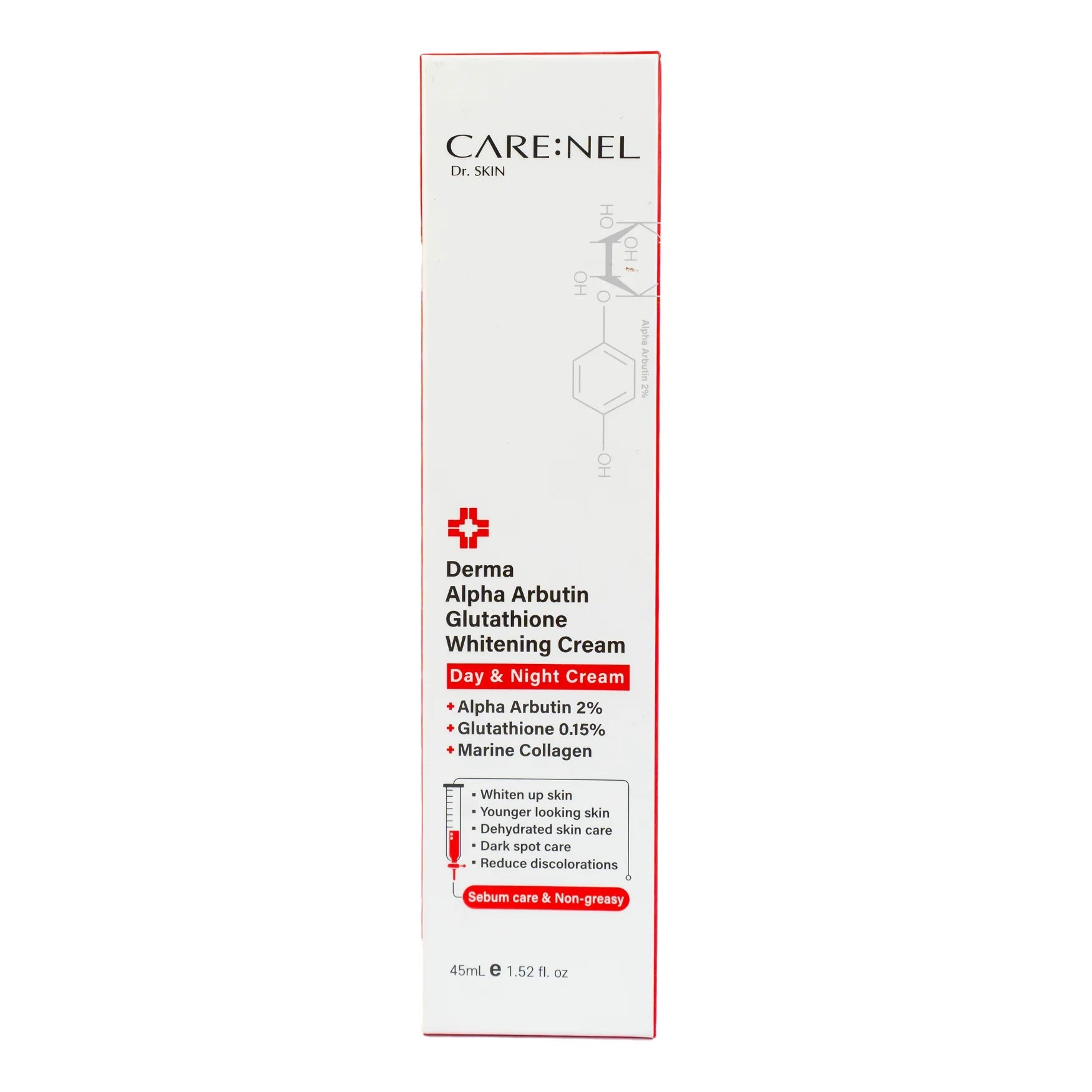 CARENEL Dr. SKIN Derma Alpha Arbutin Glutathione Whitening Cream Day & Night Cream - KeenCares