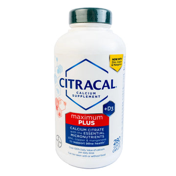 Citracal Calcium Supplement Maximum Plus D3 – 280 Caplets - KeenCares