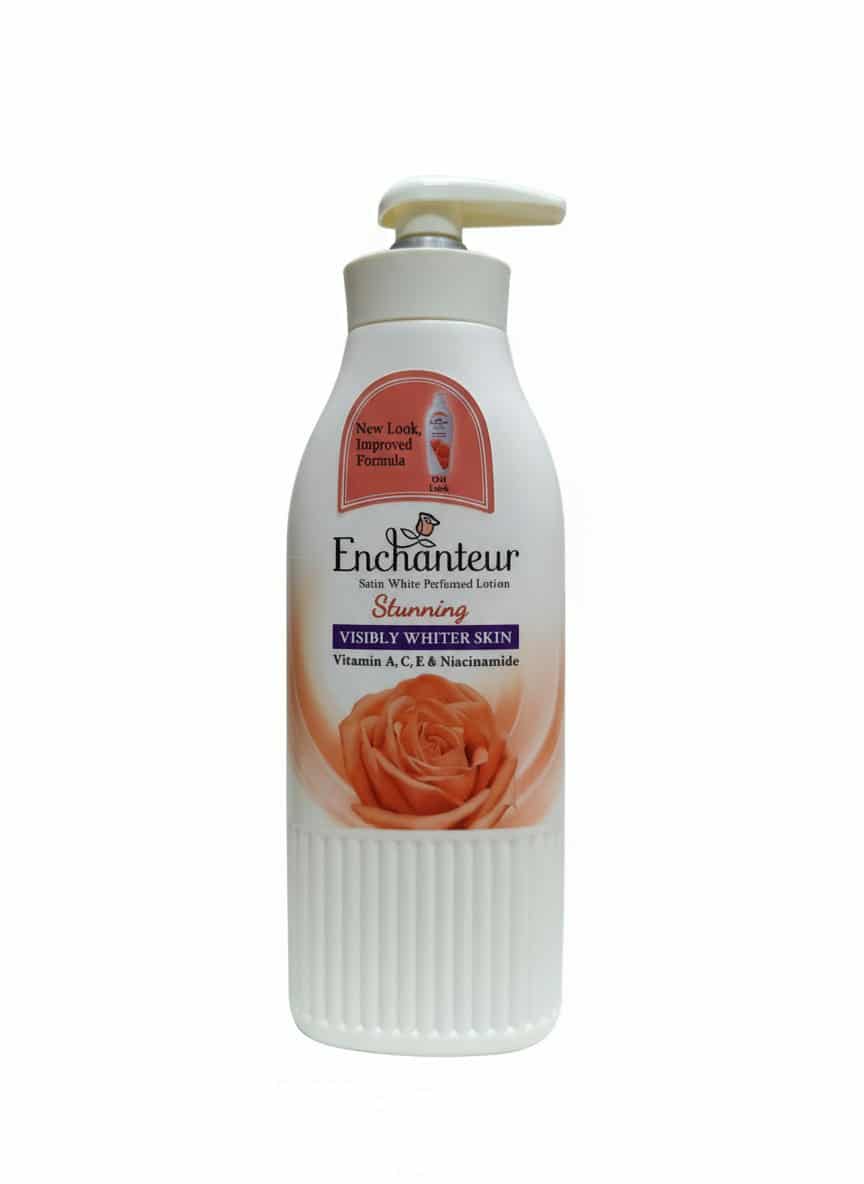 Enchanteur Satin White Perfumed Lotion 400ml - KeenCares