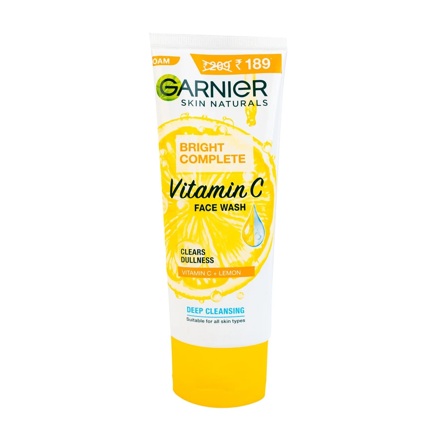Garnier Bright Complete Vitamin C Face Wash 100ml - KeenCares