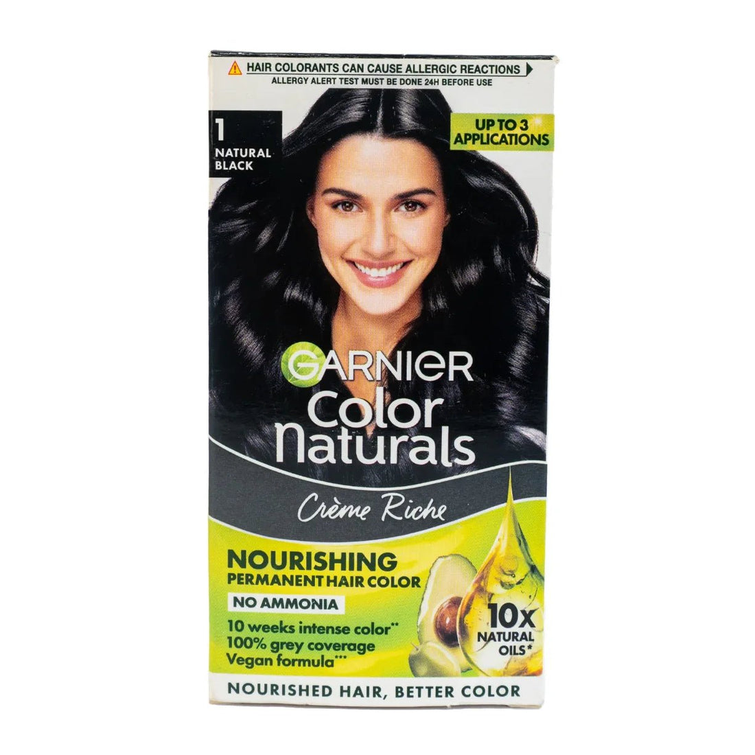 Garnier Color Natural 1 Black - 70ml+60gm - KeenCares