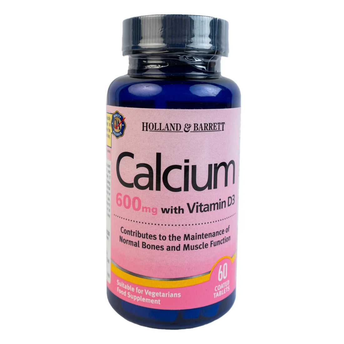 Holland & Barrett CALCIUM 600 mg with Vitamin D3 60 Tablets - KeenCares
