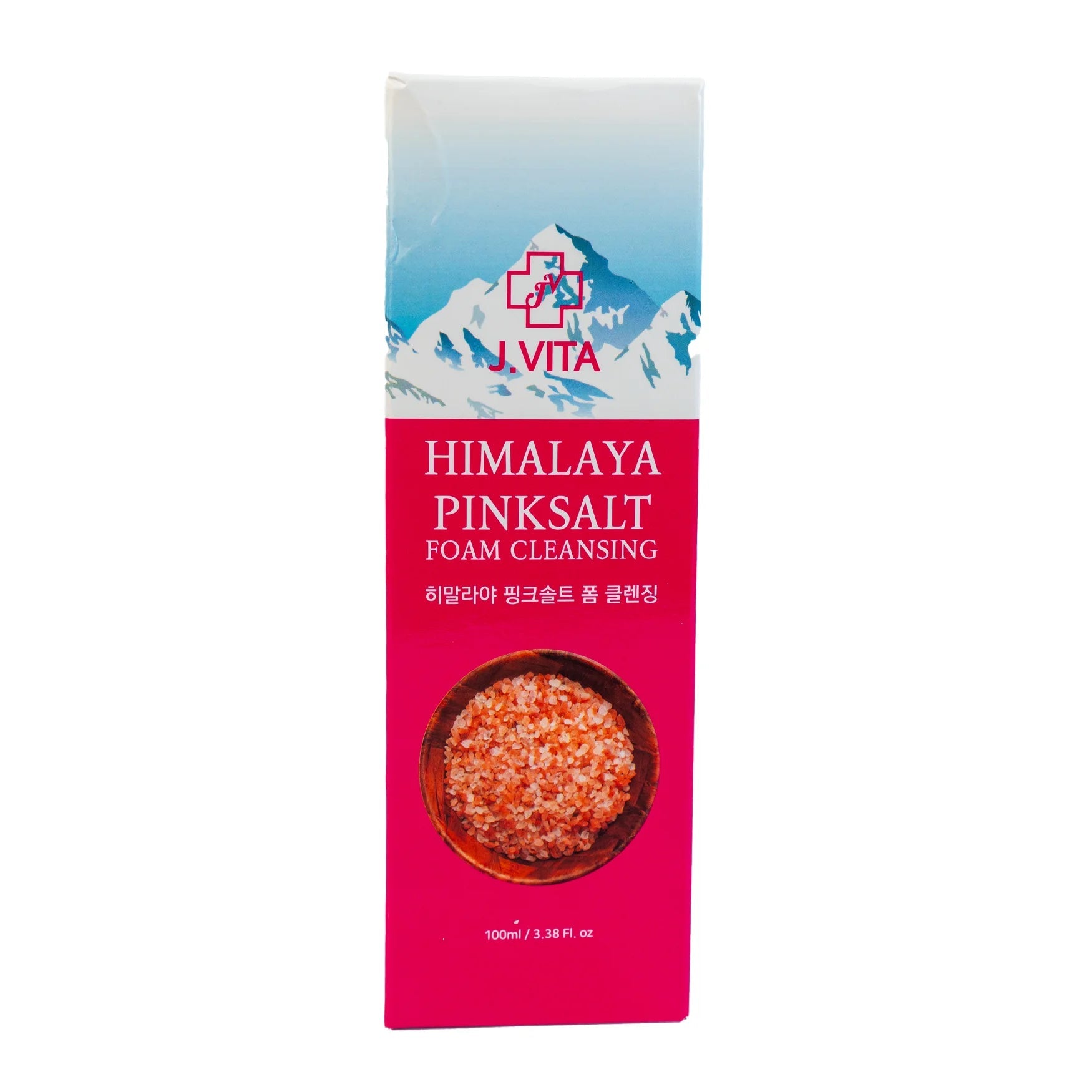 J Vita Himalaya Pink Salt Foam Cleanser 100ml - KeenCares