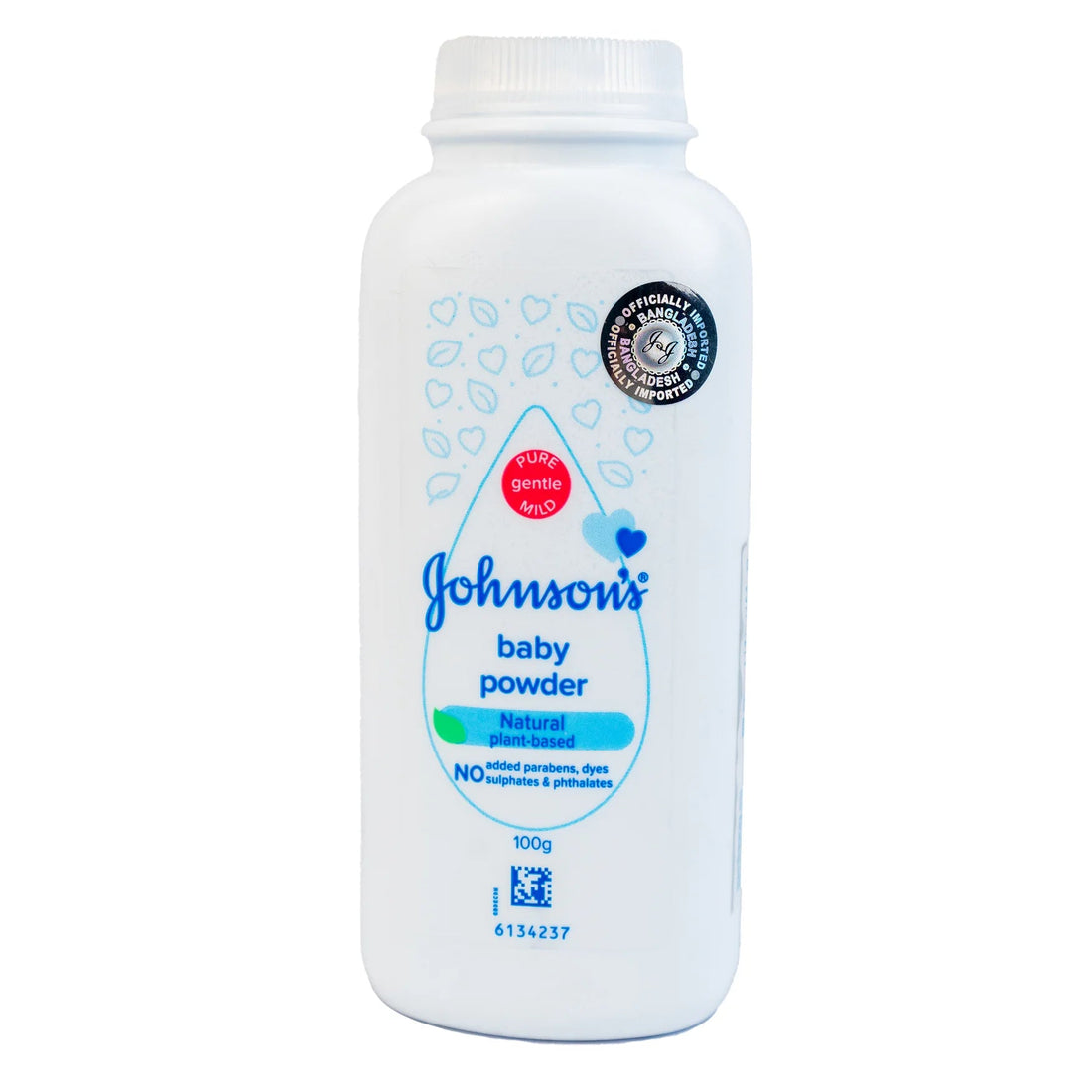 Johnsons Baby Powder Natural Plant Based 100 gm - KeenCares