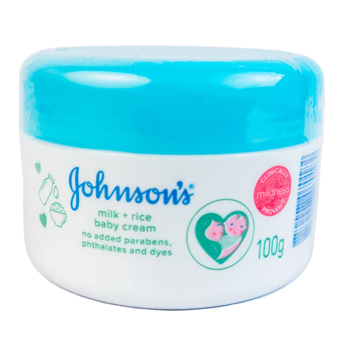 Johnson's Milk + Rice Baby Cream 100g - KeenCares