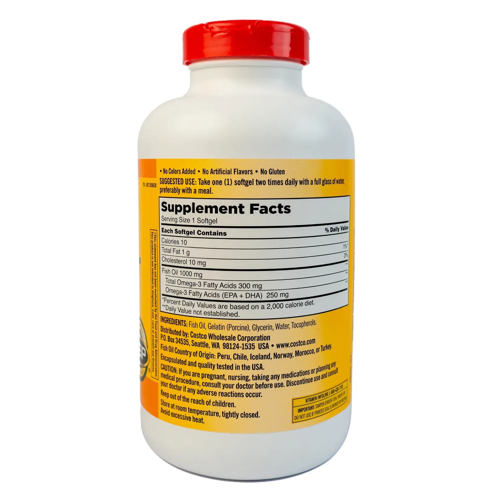 KIRKLAND Signature Sustainably Sourced Fish Oil 1000mg Helps Supports A Healthy Heart - KeenCares
