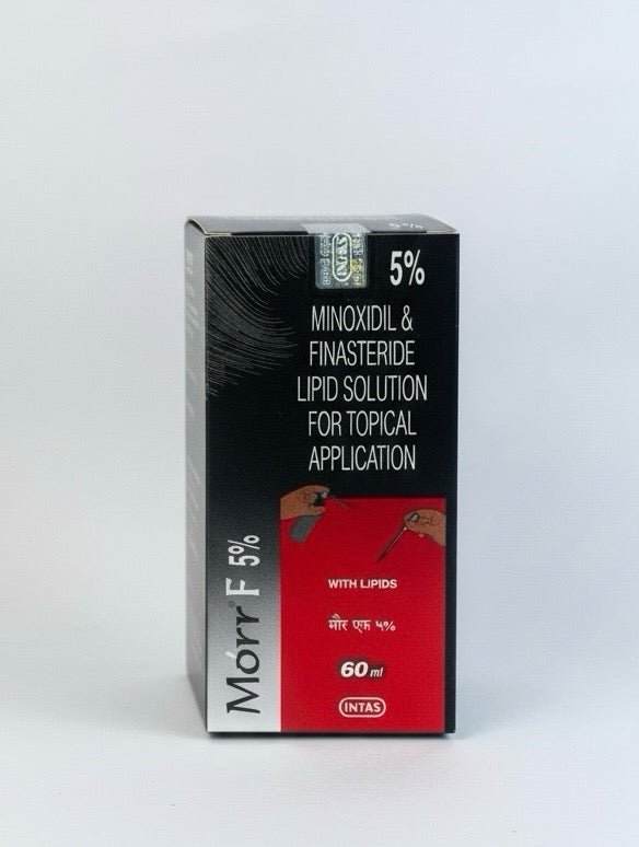 Mor F 5% Minoxidil & Finasteride Lipid Solution 60ml for hair regrowth