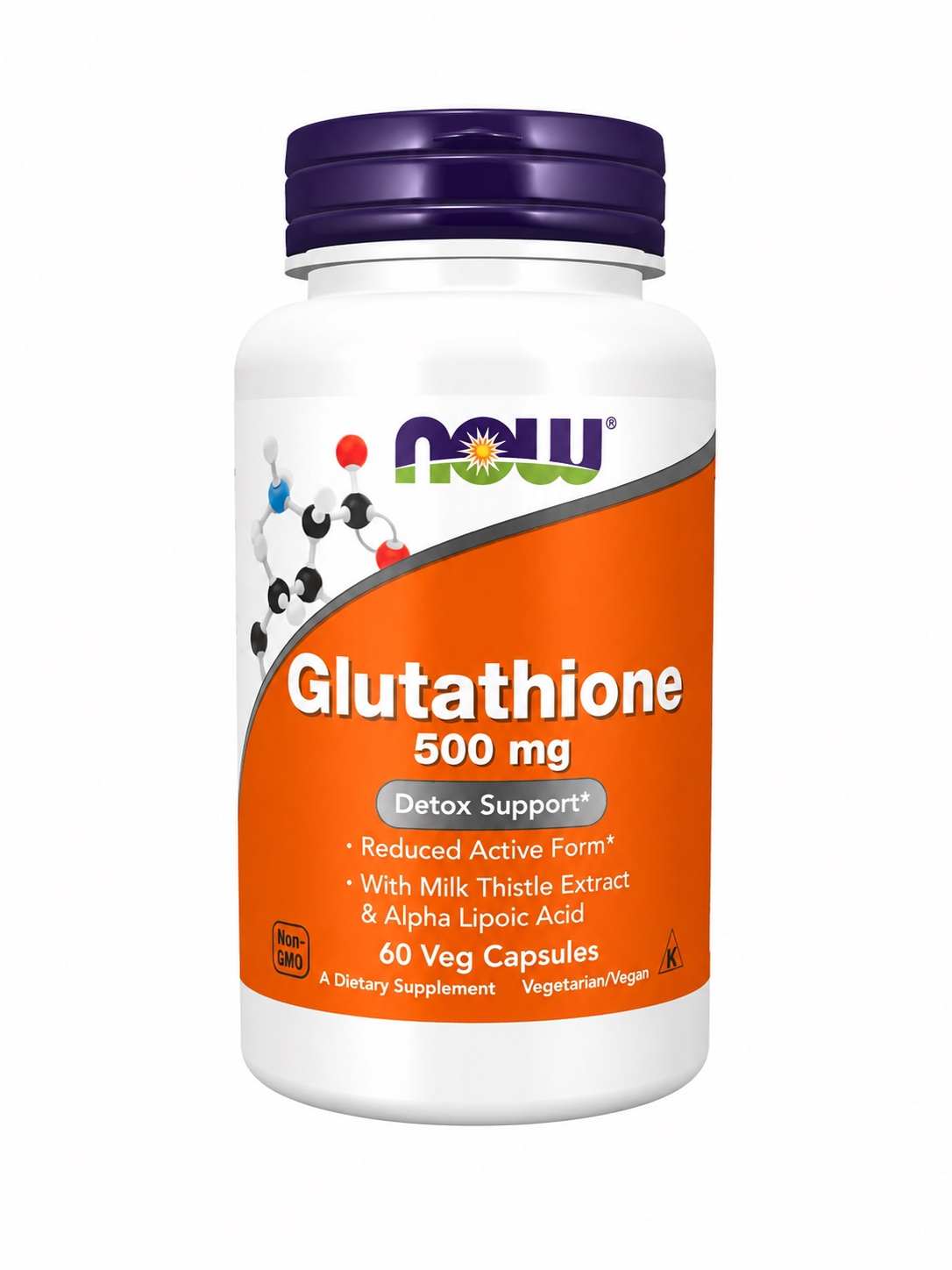 NOW Foods Glutathione 500 mg (60 Veg Capsules) - KeenCares