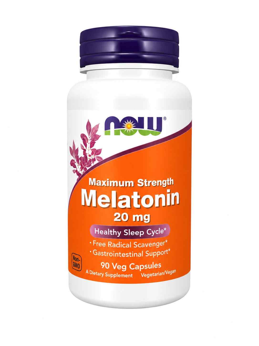 NOW Foods Maximum Strength Melatonin 20 mg - KeenCares