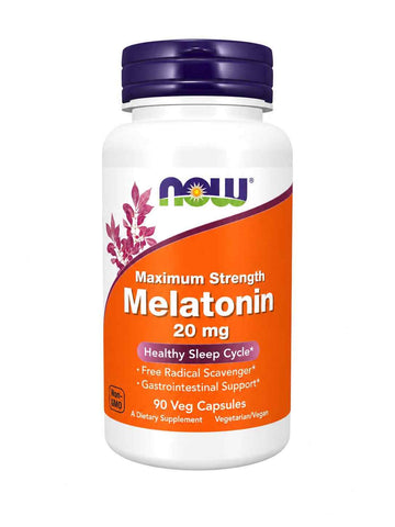 NOW Foods Maximum Strength Melatonin 20 mg - KeenCares