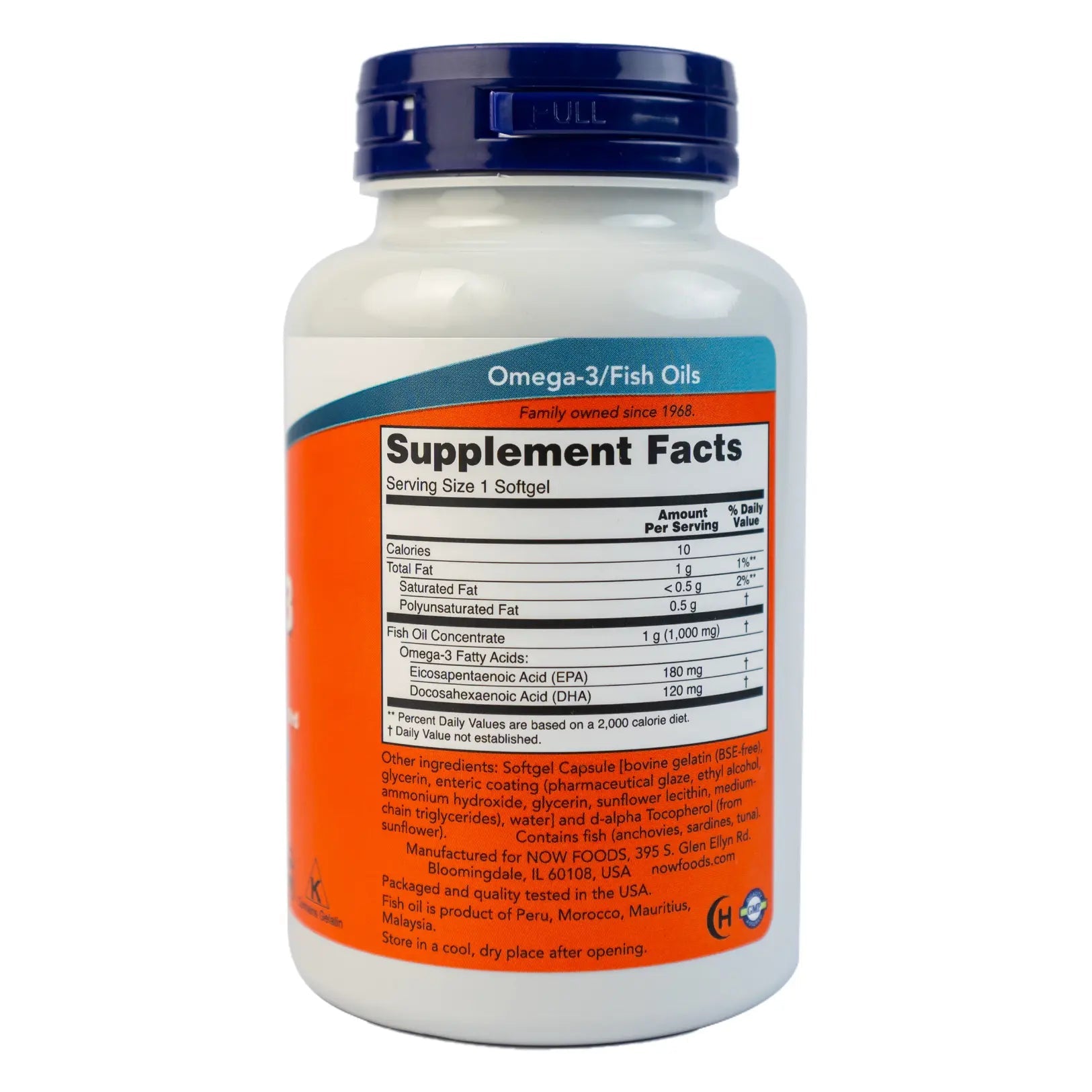 NOW Foods, Omega - 3 Fish Oil 1000 mg (90 Softgels) - KeenCares
