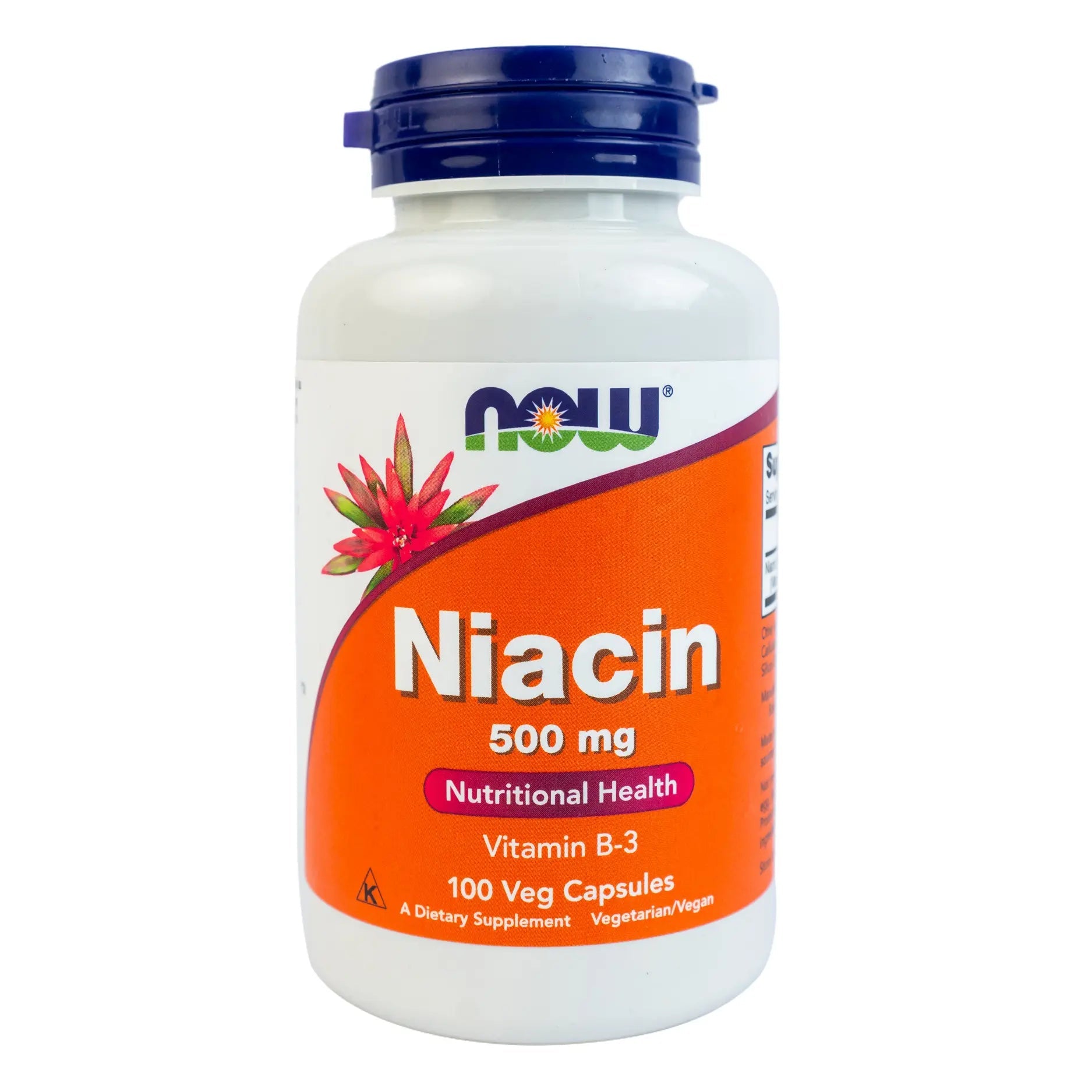NOW Niacin (Vitamin B - 3) 500 mg - 100 Capsules - KeenCares