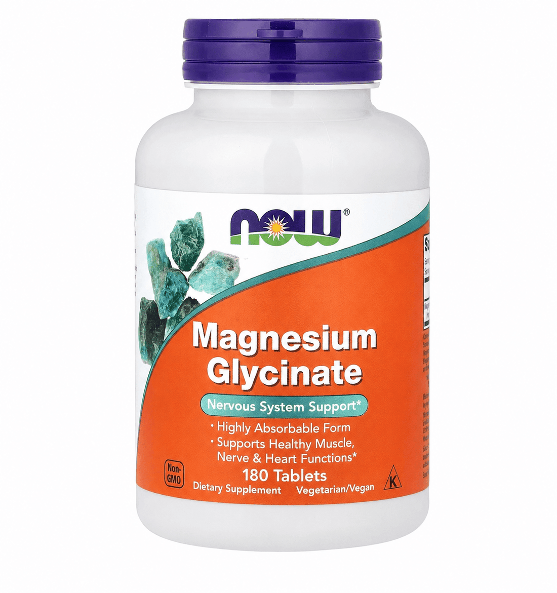 NOW Supplements Magnesium Glycinate 180 Veg Capsules - KeenCares