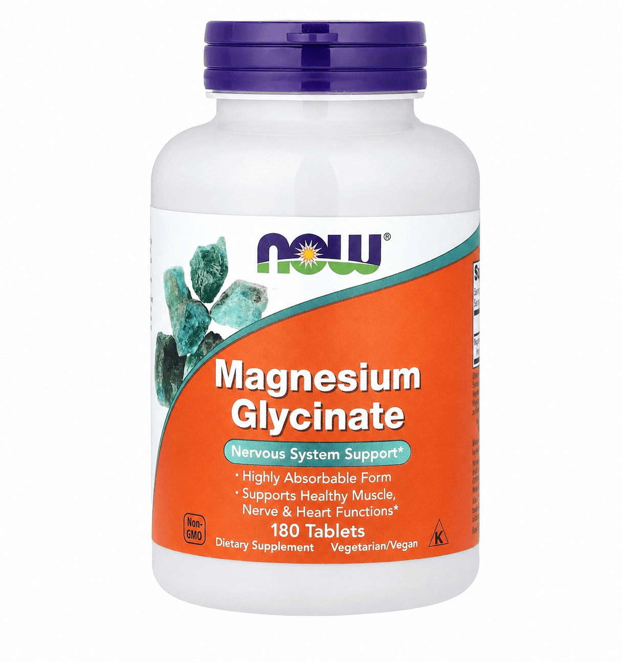 NOW Supplements Magnesium Glycinate 180 Veg Capsules - KeenCares