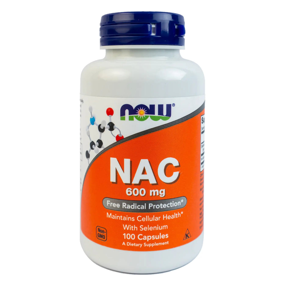 NOW Supplements, NAC (N - Acetyl Cysteine) 600 mg 100 Veg Capsules - KeenCares