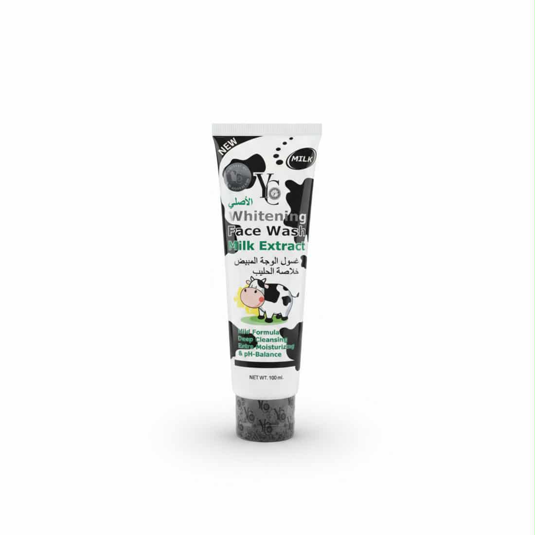 YC Milk Whitening Face Wash Milk Extract (100ml) - KeenCares