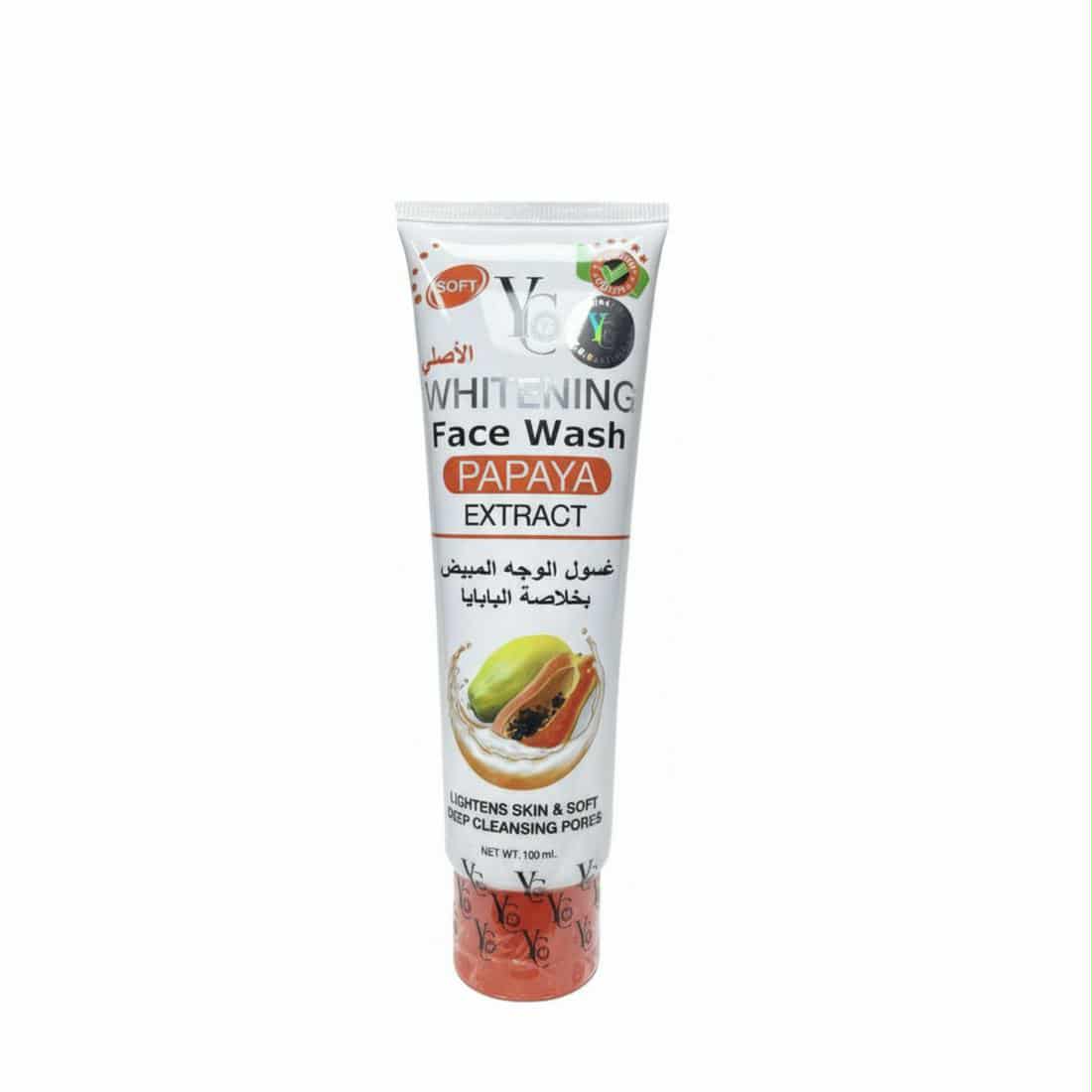 YC Whitening Face Wash Papaya Extract (100ml) - KeenCares