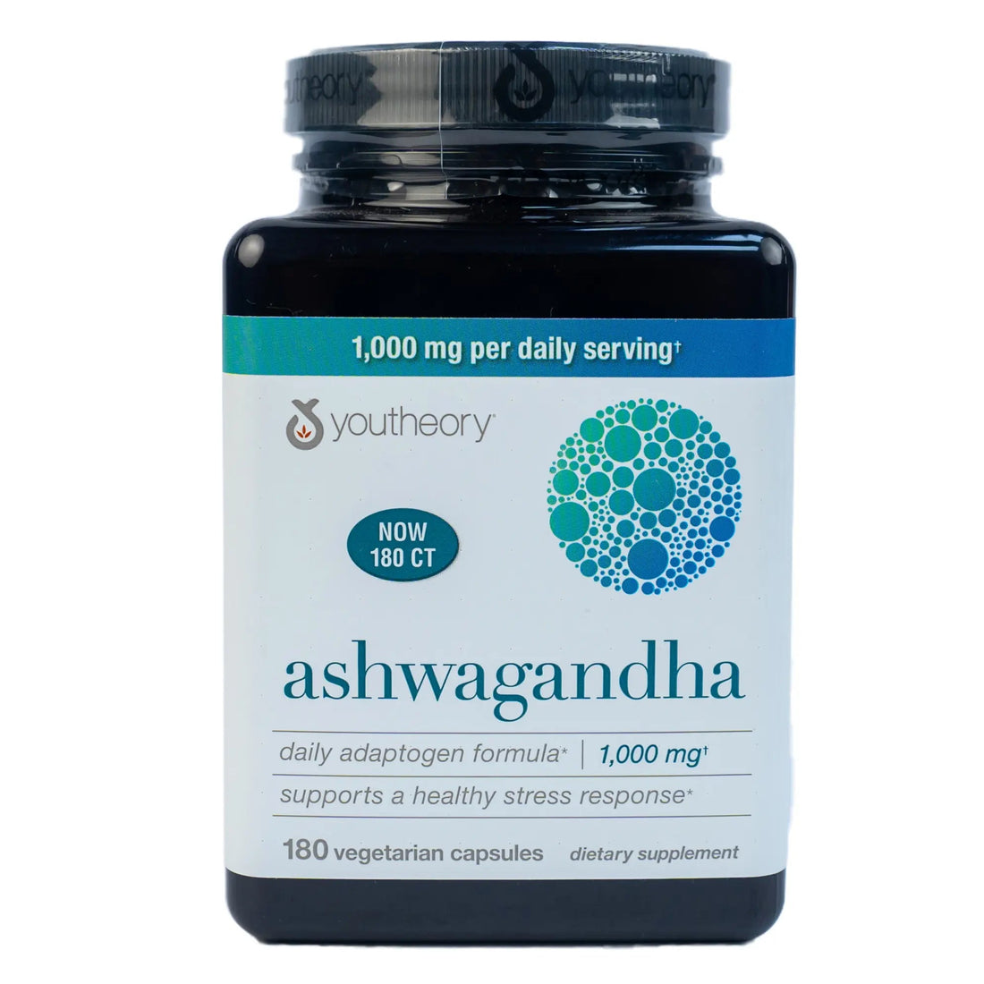 Youtheory Ashwagandha 1000mg 180 Capsules - KeenCares